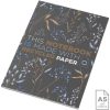 Notatnik A5 Novella Austen z miękką okładką z materiału z recyklingu, 50 kartek P109941C ciemnografitowy
