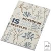 Notatnik A6 Novella Austen z miękką okładką z materiału z recyklingu, 50 kartek P109951C kość słoniowa