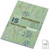 Notatnik A6 Novella Austen z miękką okładką z materiału z recyklingu, 50 kartek P109951C zielony