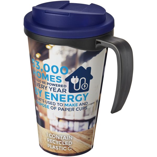 Kubek Brite-Americano® 350 ml z wieczkiem zapobiegającym rozchlapaniu P072680C czarny / niebieski