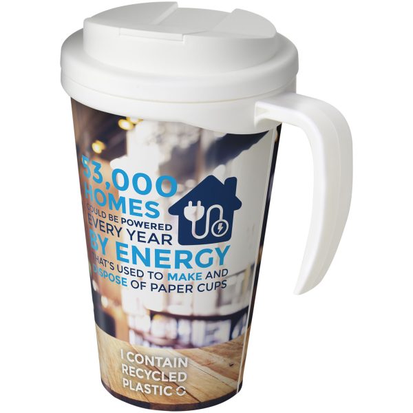 Kubek Brite-Americano® 350 ml z wieczkiem zapobiegającym rozchlapaniu P072680C biały