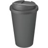 Kubek Americano® Eco z recyklingu o pojemności 350 ml z pokrywą odporną na zalanie P073573C szary