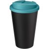 Kubek Americano® Eco z recyklingu o pojemności 350 ml z pokrywą odporną na zalanie P073573C błękitny / czarny