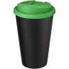 Kubek Americano® Eco z recyklingu o pojemności 350 ml z pokrywą odporną na zalanie P073573C zielony / czarny