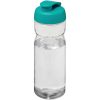 Bidon H2O Active® Base Tritan™ o pojemności 650 ml z klapką P074878C przezroczysty bezbarwny / błękitny