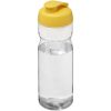 Bidon H2O Active® Base Tritan™ o pojemności 650 ml z klapką P074878C przezroczysty bezbarwny / żółty