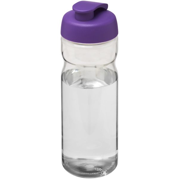 Bidon H2O Active® Base Tritan™ o pojemności 650 ml z klapką P074878C przezroczysty bezbarwny / fioletowy