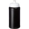 Baseline 500 ml butelka sportowa z recyklingu P074251C czarny / biały