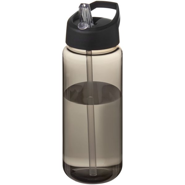 Bidon H2O Active® Octave Tritan™ o pojemności 600 ml z dzióbkiem P074947C ciemnografitowy / czarny
