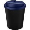 Kubek Americano® Espresso Eco z recyklingu o pojemności 250 ml z pokrywą odporną na zalanie P075211C czarny / niebieski