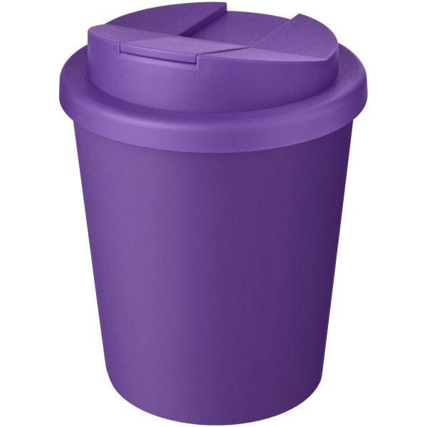 Kubek Americano® Espresso Eco z recyklingu o pojemności 250 ml z pokrywą odporną na zalanie P075211C fioletowy