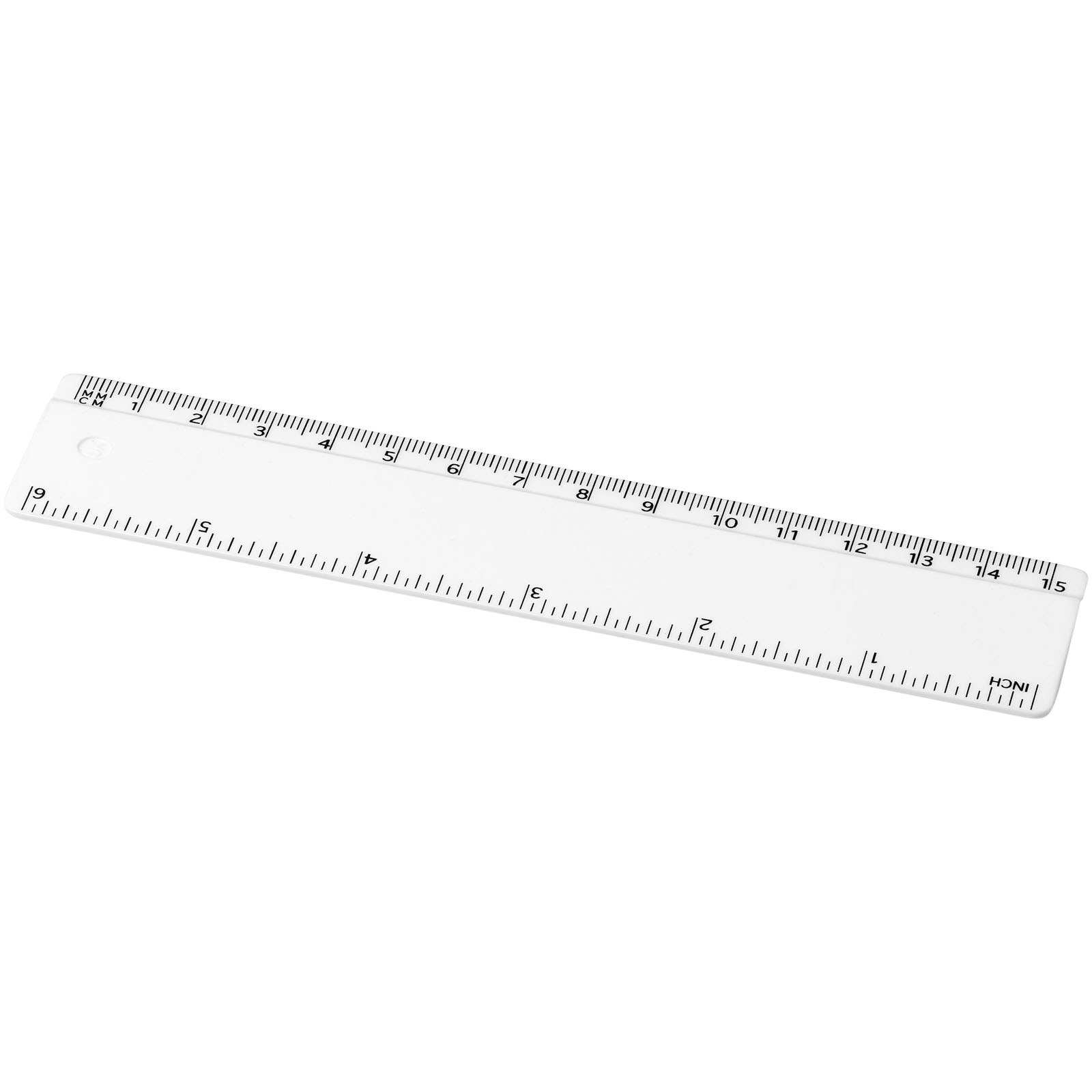 Refari linijka z tworzywa sztucznego pochodzącego z recyklingu o długości 15 cm P075647C PFC-210467-W