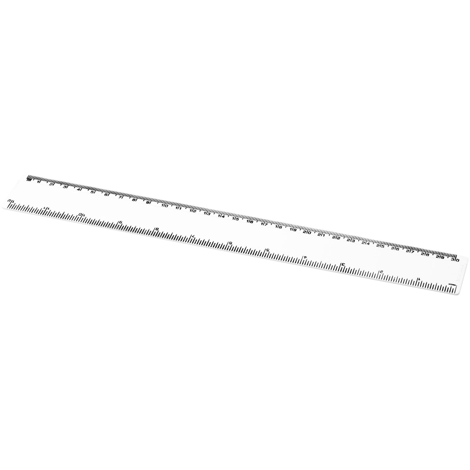 Refari linijka z tworzywa sztucznego pochodzącego z recyklingu o długości 30 cm P075641C PFC-210468-W