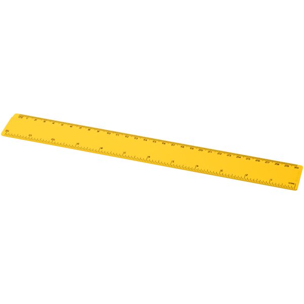 Refari linijka z tworzywa sztucznego pochodzącego z recyklingu o długości 30 cm P075641C żółty