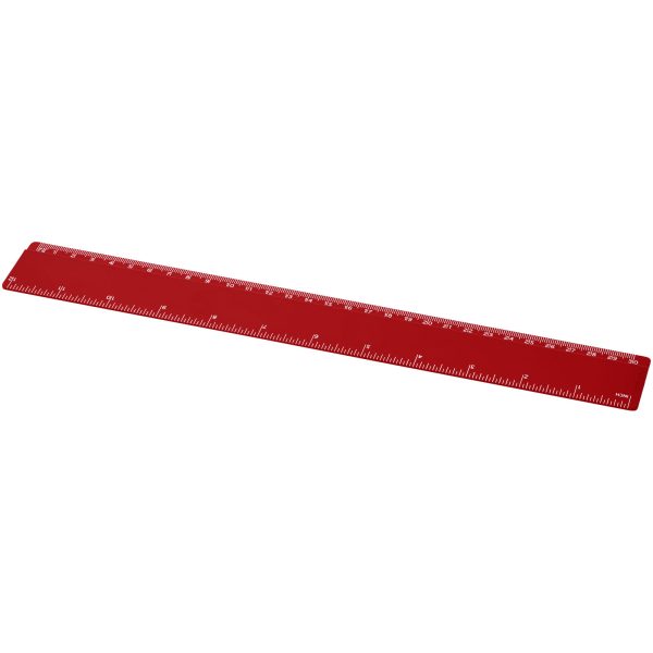 Linijka Renzo o długości 30 cm wykonana z tworzywa sztucznego P069463C czerwony