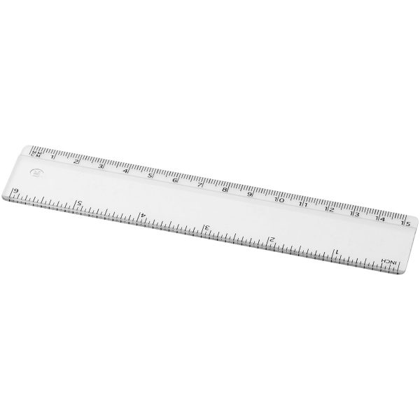 Linijka Renzo o długości 15 cm wykonana z tworzywa sztucznego P069471C przezroczysty bezbarwny