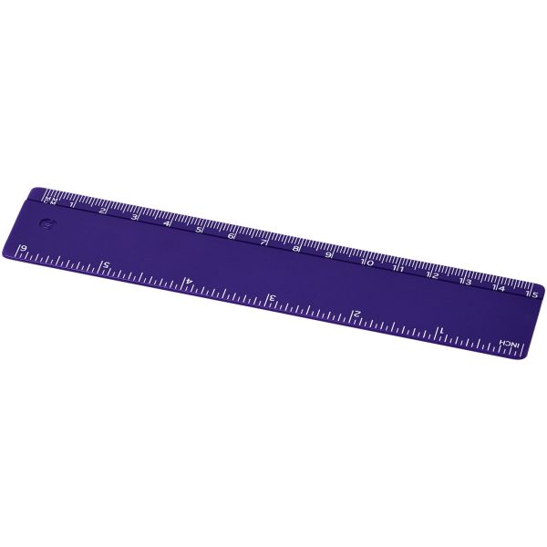 Linijka Renzo o długości 15 cm wykonana z tworzywa sztucznego P069471C fioletowy