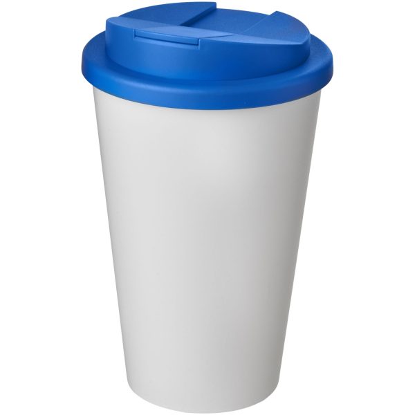 Americano® 350 ml tumbler with spill-proof lid P072745C biały / średnioniebieski