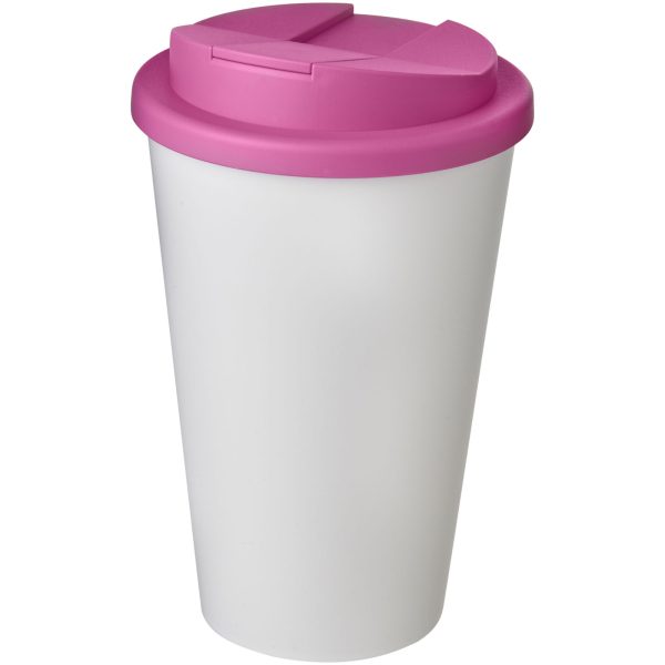 Americano® 350 ml tumbler with spill-proof lid P072745C biały / magenta