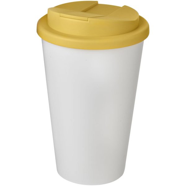 Americano® 350 ml tumbler with spill-proof lid P072745C biały / żółty