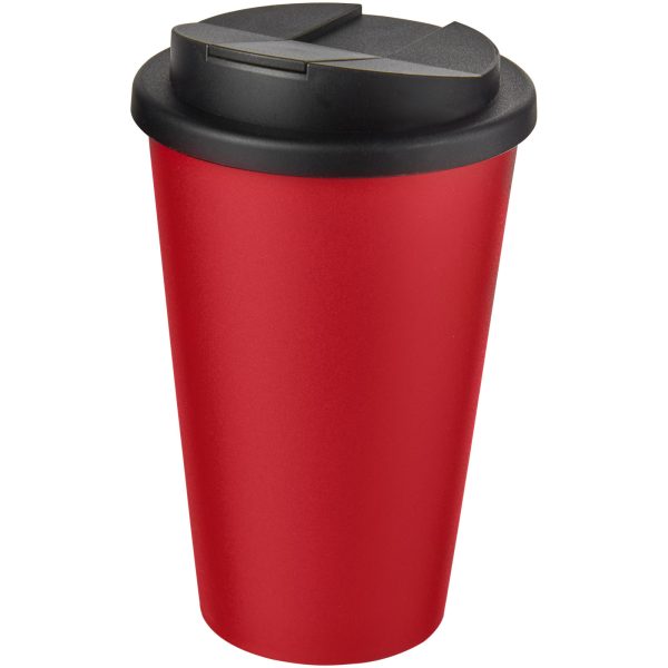 Americano® 350 ml tumbler with spill-proof lid P072745C czerwony / czarny