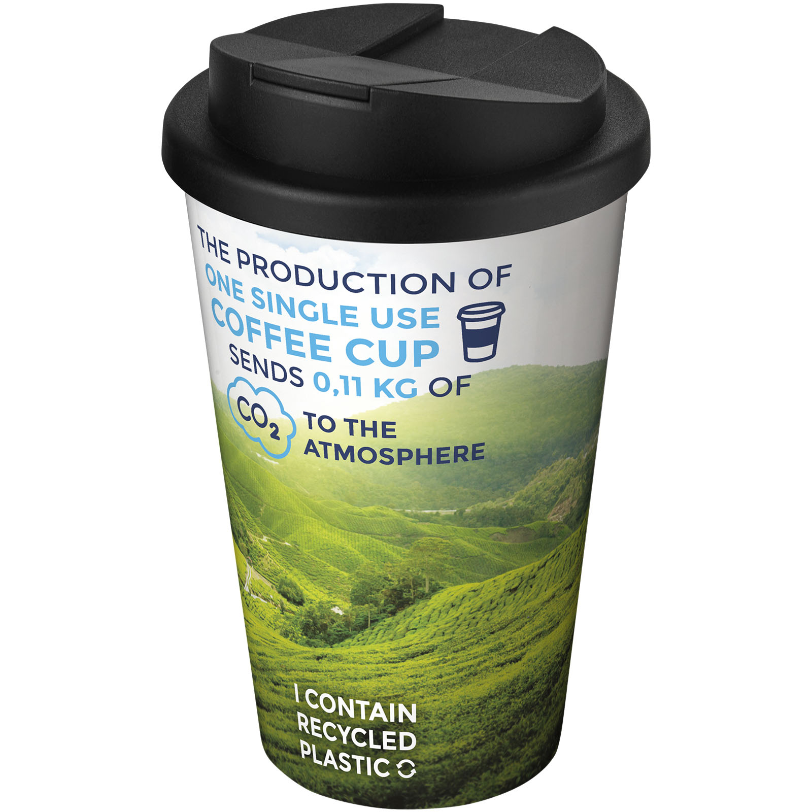 Kubek Brite-Americano® 350 ml z wieczkiem zapobiegającym rozchlapaniu P072790C PFC-210697-W