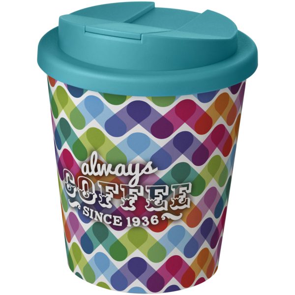 Brite-Americano® Espresso 250 ml tumbler with spill-proof lid P072802C biały / morski