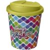 Brite-Americano® Espresso 250 ml tumbler with spill-proof lid P072802C biały / limonka