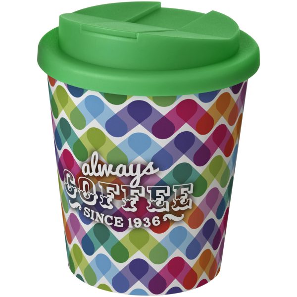 Brite-Americano® Espresso 250 ml tumbler with spill-proof lid P072802C biały / zielony
