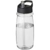 Bidon H2O Pulse o pojemności 600 ml z wieczkiem z dzióbkiem P069715C przezroczysty / czarny
