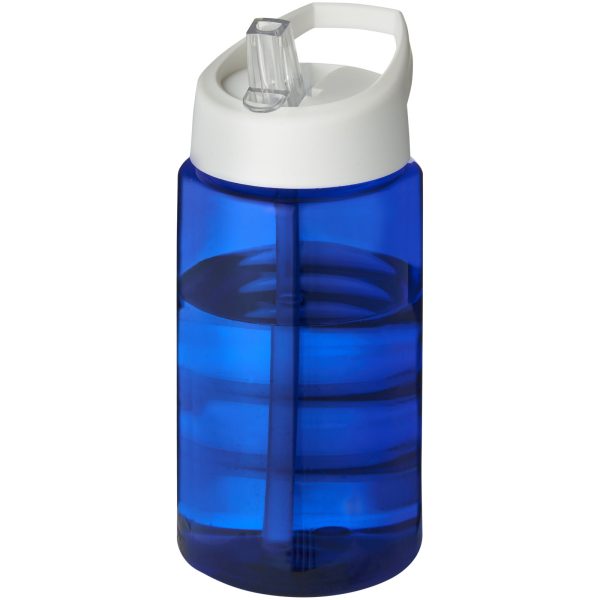Bidon H2O Bop o pojemności 500 ml z wieczkiem z dzióbkiem P069725C niebieski / biały