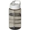 Bidon H2O Bop o pojemności 500 ml z wieczkiem z dzióbkiem P069725C ciemnografitowy / biały