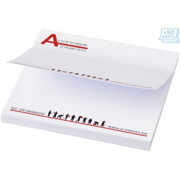 Karteczki samoprzylepne Sticky-Mate® 75x75 P069754C biały