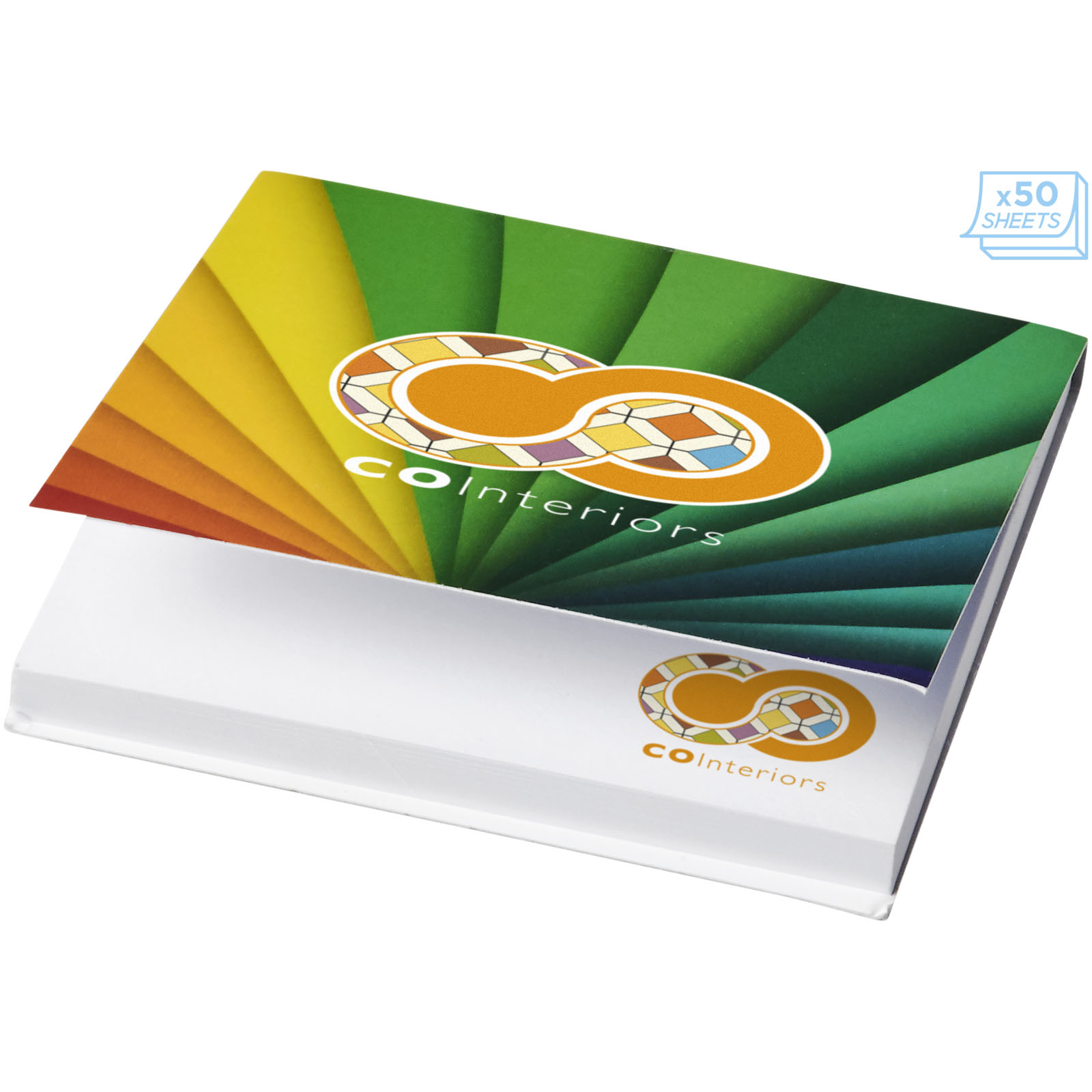 Karteczki samoprzylepne Sticky-Mate® 75x75mm w miękkiej okładce P069805C PFC-21098-W