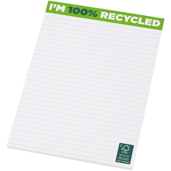 Notatnik Desk-Mate® w formacie A5 z materiałów z recyklingu P074191C biały