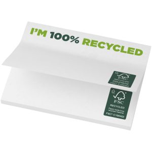 Karteczki samoprzylepne z recyklingu o wymiarach 100 x 75 mm Sticky-Mate® P074209C PFC-21287-W
