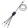 Kabel z podświetlonym logo 3w1 - SCX.design C17 P075821C niebieski / czarny