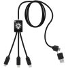 SCX.design C28 długi kabel do łądowania 5 w 1 P075804C czarny / biały