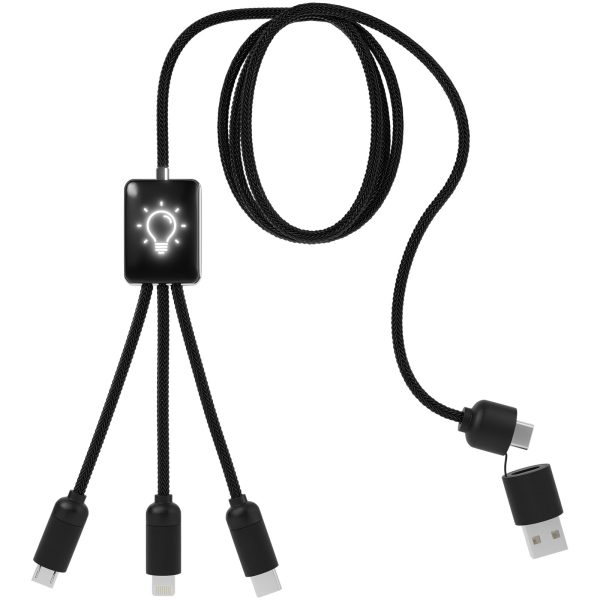SCX.design C28 długi kabel do łądowania 5 w 1 P075804C czarny / biały