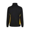 VL SVAROG. Dwukolorowa bluza frotte (260 g/m²) z poliestru (65%) i bawełny (35%) P095250S czarny / żółty