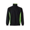 VL SVAROG. Dwukolorowa bluza frotte (260 g/m²) z poliestru (65%) i bawełny (35%) P095250S czarny / zielony