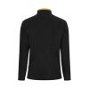 VL GERAS. Dwukolorowa kurtka polarowa (220 g/m²) z poliestru (100%) P095874S czarny / żółty