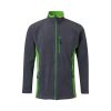 VL GERAS. Dwukolorowa kurtka polarowa (220 g/m²) z poliestru (100%) P095874S szary / zielony
