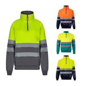 VL THOR. Dwukolorowa bluza (300 g/m²) z polaru poliestrowego (100%) P096326S ST-36101-W