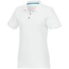 Beryl short sleeve women's organic recycled polo P069950C biały