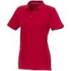Beryl short sleeve women's organic recycled polo P069950C czerwony