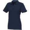 Beryl short sleeve women's organic recycled polo P069950C granatowy