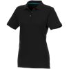 Beryl short sleeve women's organic recycled polo P069950C czarny