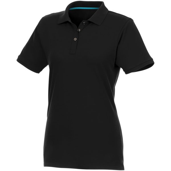 Beryl short sleeve women's organic recycled polo P069950C czarny
