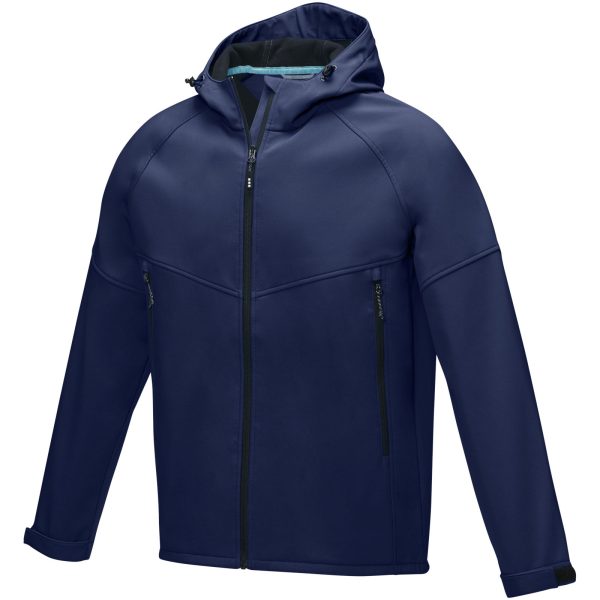 Męska kurtka softshell Coltan z materiałów z recyclingu z certyfikatem GRS P072829C granatowy